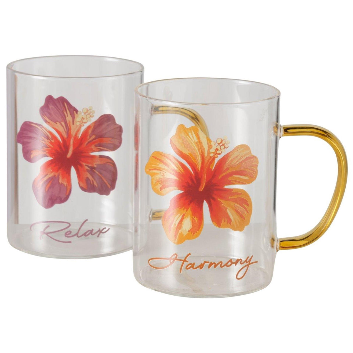 Kubek domowy Boltze hibiskus 400ml ø8xw11cm