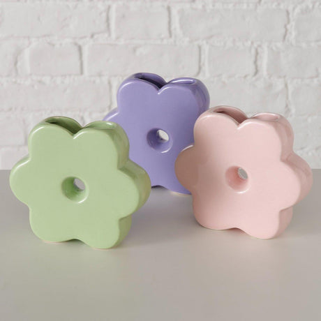 Wazon domowy Boltze Doris 13,5x3,5x12cm 3 różne kolory