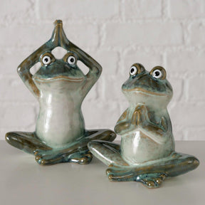 Figurka domowa Boltze żaba steffo 11,5x7,5x14cm 2 różne kolory