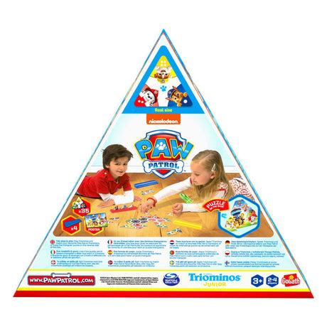 Goliath triominos junior paw patrol - gra planszowa - gra dla dzieci - graj w triomino ze swoją ulubioną postacią z psiego patrolu.