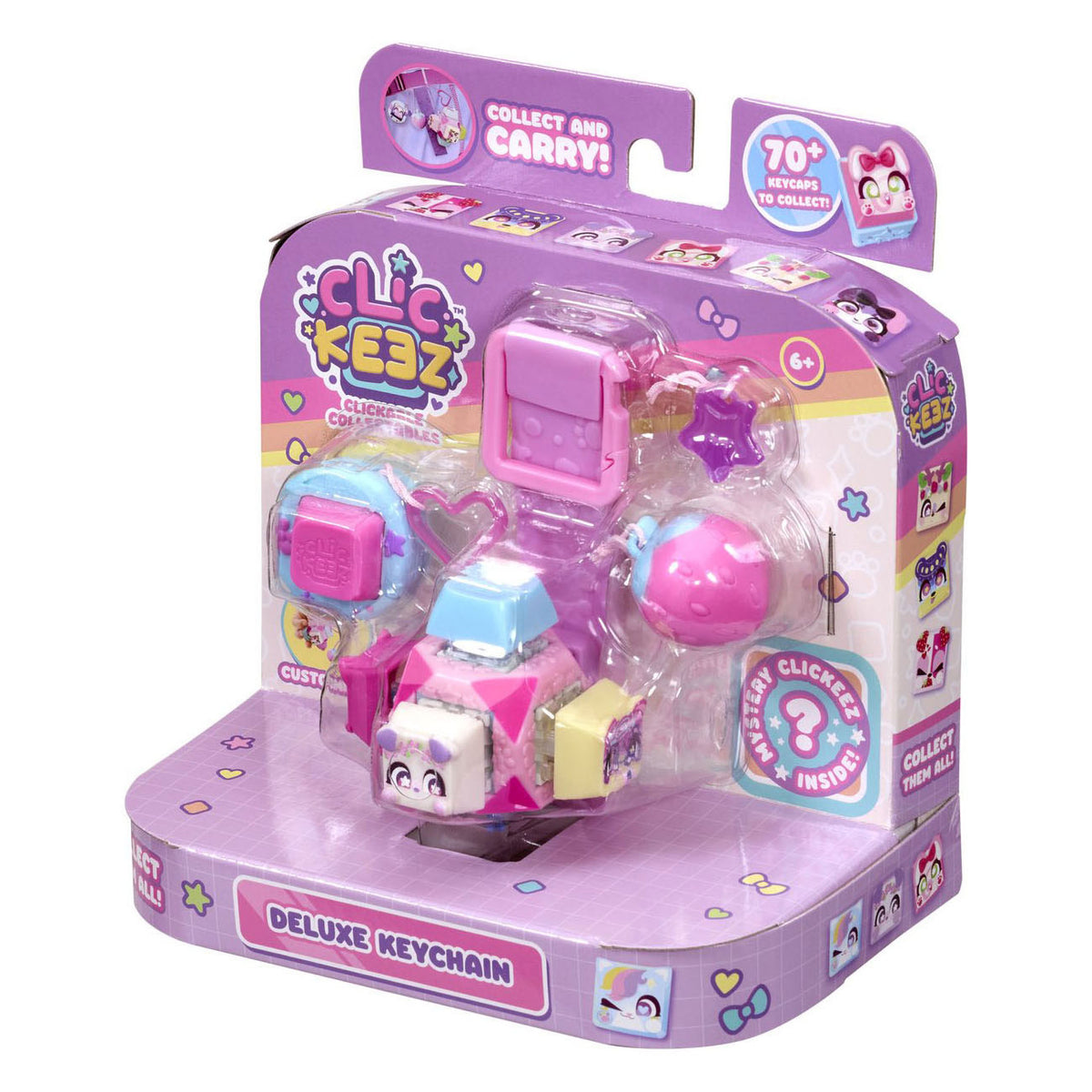 Clickeez seria 1 - brelok w kształcie kostki - zabawki fidget - zbierz je wszystkie - antystres - zabawki - relaks - fidget klawiatury