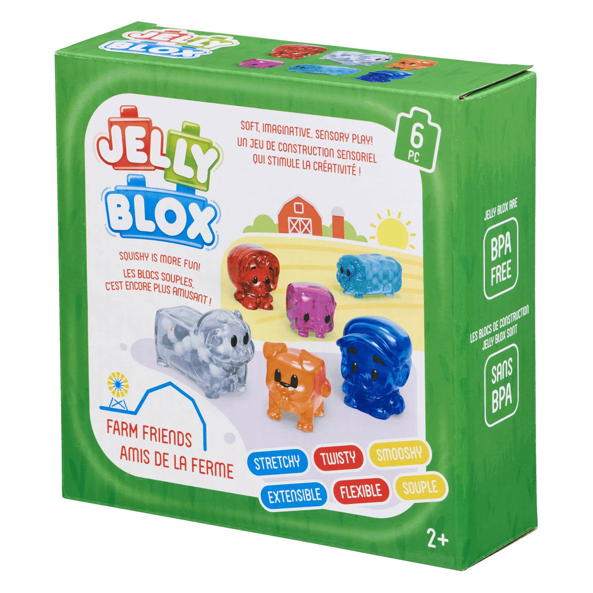 Goliath games jelly blox - boerderijdieren - 6dlg.