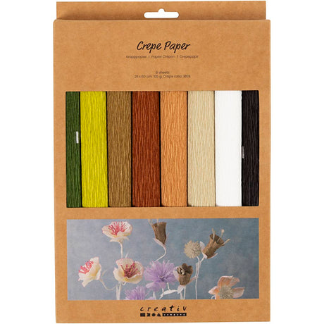 Firma Creativ https: www.cchobby.nl papier krepowy-arkusz-25x60-cm-crepe-ratio-180-105-gr-natural-8-arkusz-1-pudełko