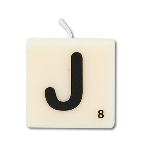 Świeca z literą Paperdreams, literą j, zestaw 4 sztuk