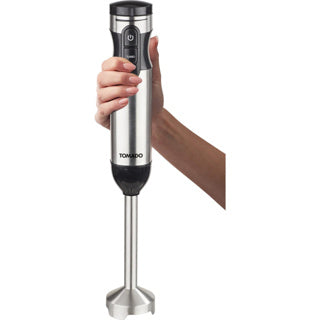 Zestaw blendera ręcznego Tomado ze stali nierdzewnej, czarny, 1000 W