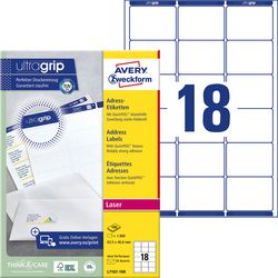Etykiety adresowe avery zweckform ultragrip białe