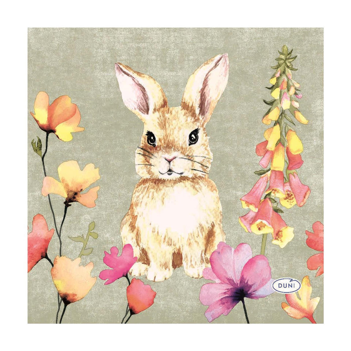 Serwetki Duni Flower Friends 3-warstwowe chusteczki 24x24cm