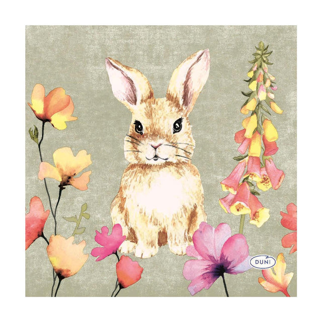 Serwetki Duni Flower Friends 3-warstwowe chusteczki 24x24cm