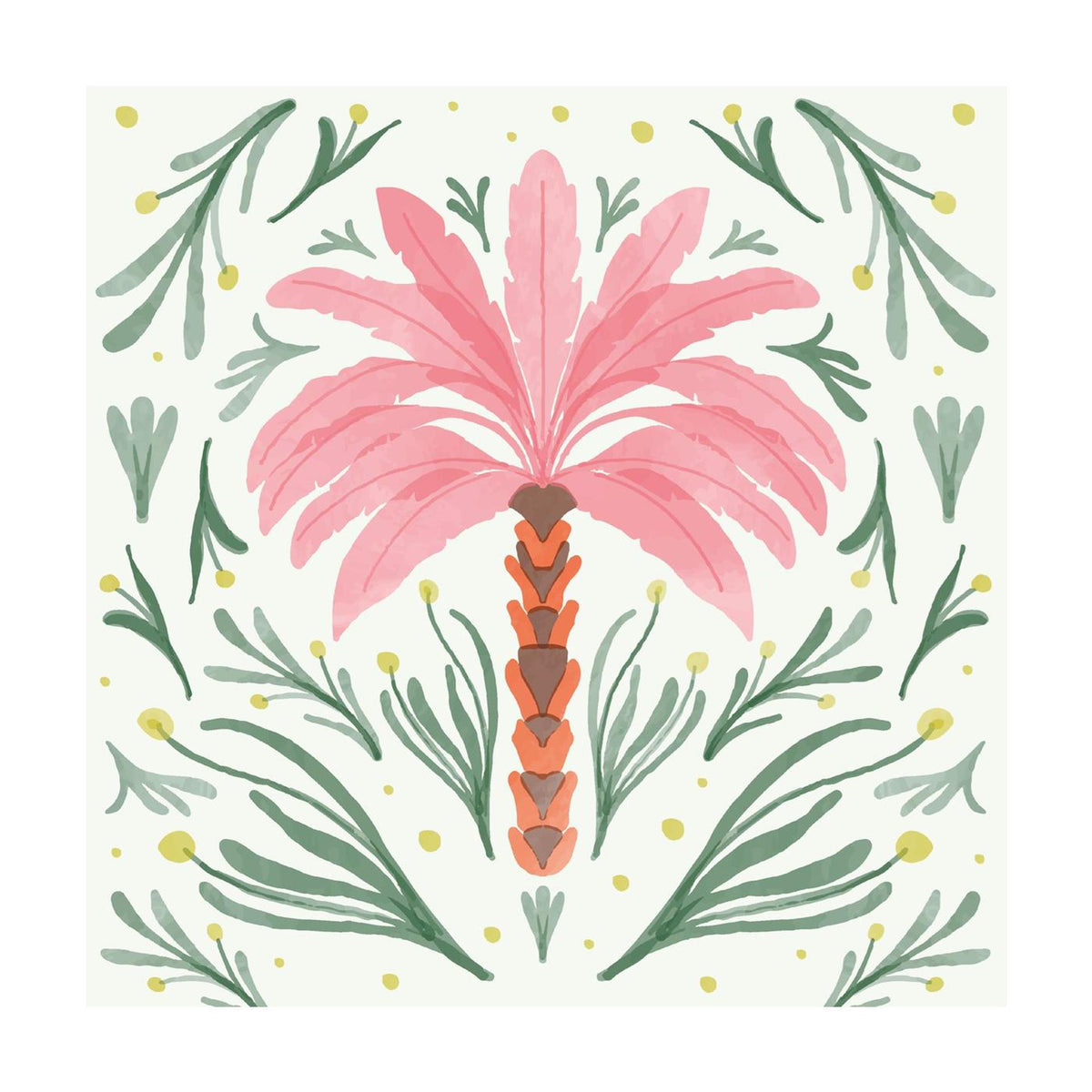 Serwetki Duni Palm Oasis 3-warstwowe chusteczki 24x24cm