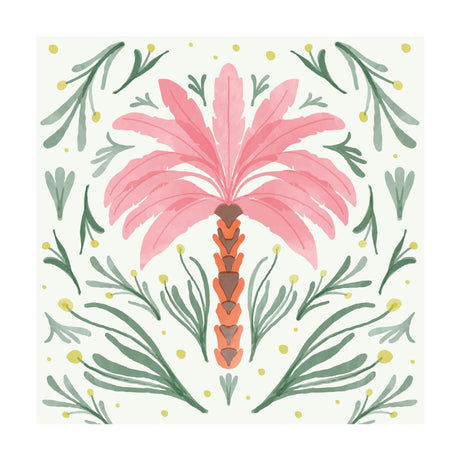 Serwetki Duni Palm Oasis 3-warstwowe chusteczki 24x24cm