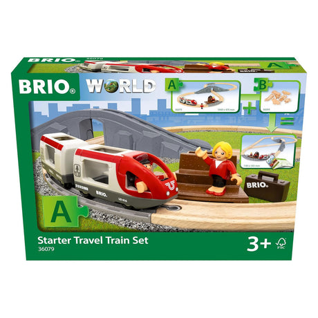 Zestaw pociągowy Ravensburger brio start pociąg podróżny - 22 sztuki.