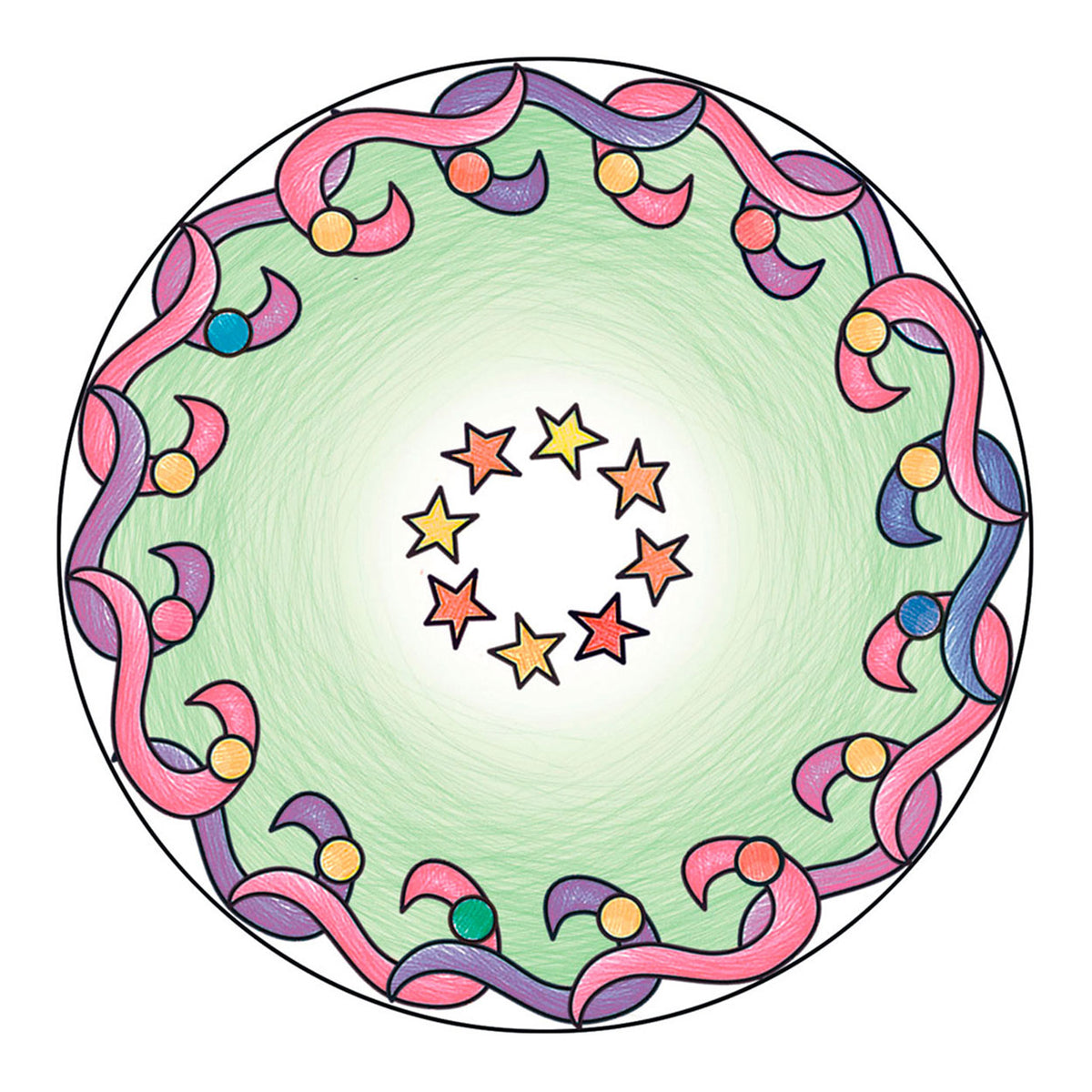 Autorska mandala Ravensburger mini - konie