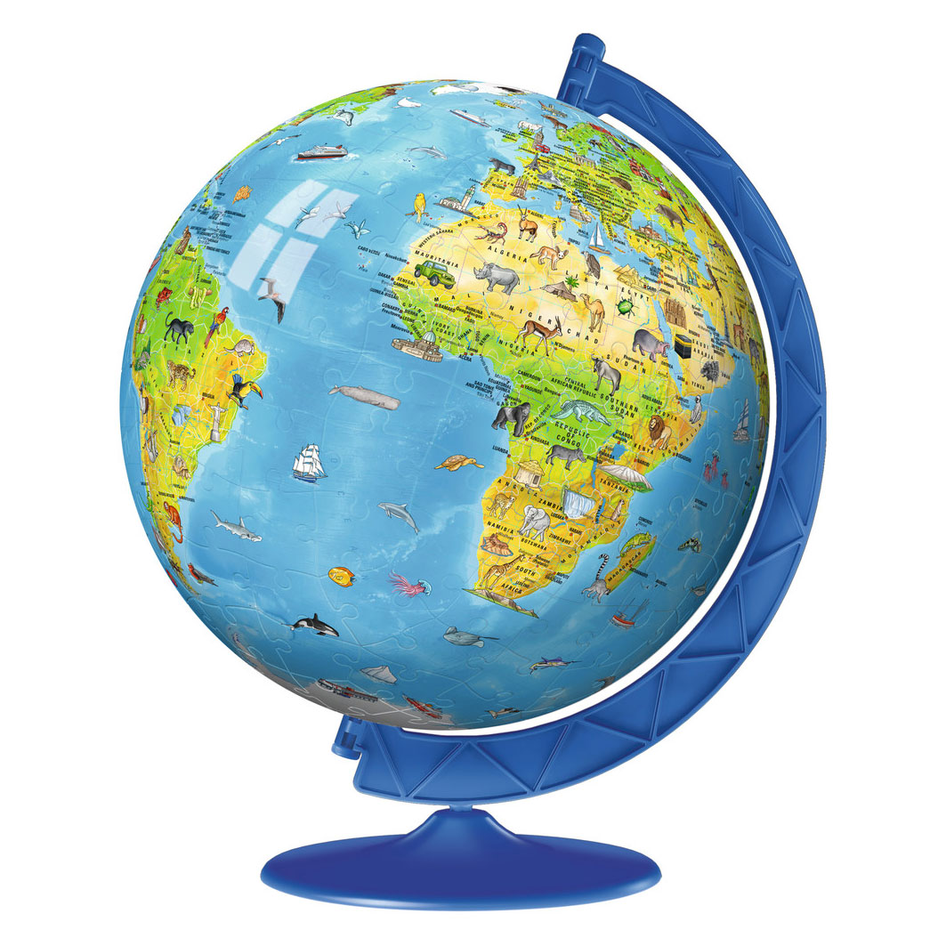Globus dziecięcy Ravensburger xxl (angielski) - puzzle 3D - 180 elementów