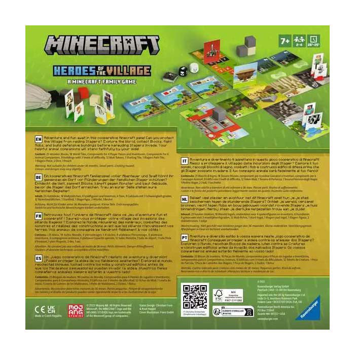 Ravensburger Minecraft Junior: Bohaterowie Wioski - gra planszowa