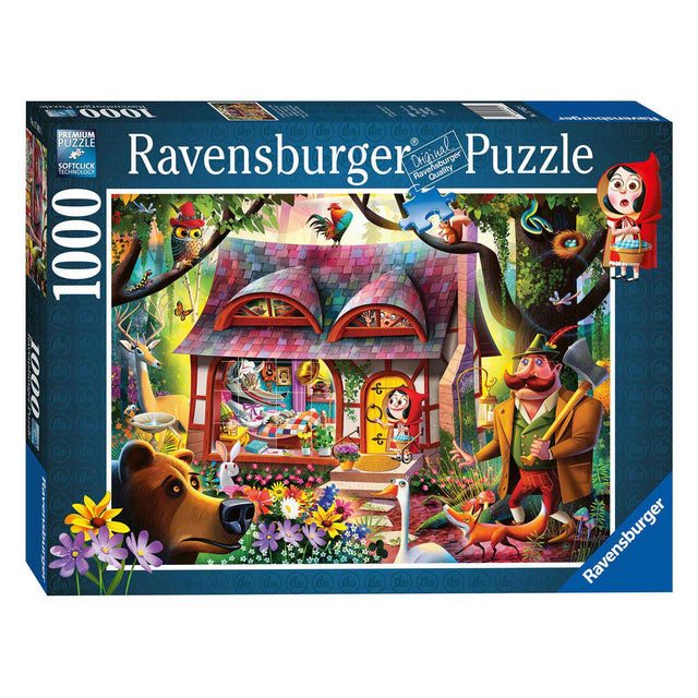 Ravensburger Puzzle Little Red Riding Hood i de Wolf, 1000st.