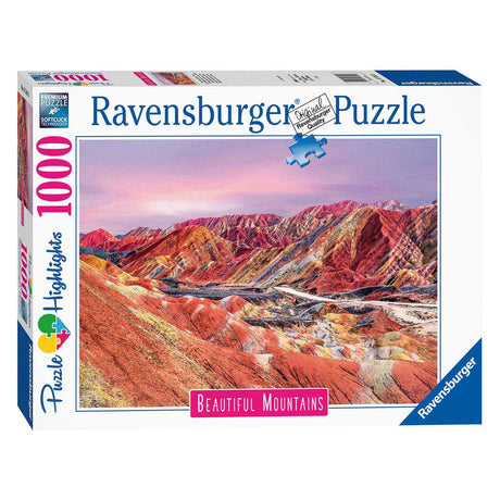 Puzzle Ravensburger tęczowe góry, Chiny, 1000 szt.