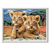 Ravensburger Crect Maluce at Numer - Kleine Leeuwenwelpjes