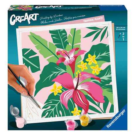 Ravensburger Creart Rośliny tropikalne - malowanie po numerach dla dorosłych
