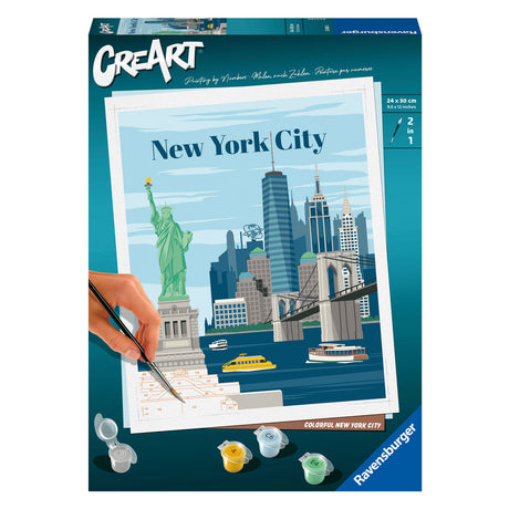 Ravensburger Crect Paint według numeru - kolorowy Nowy Jork
