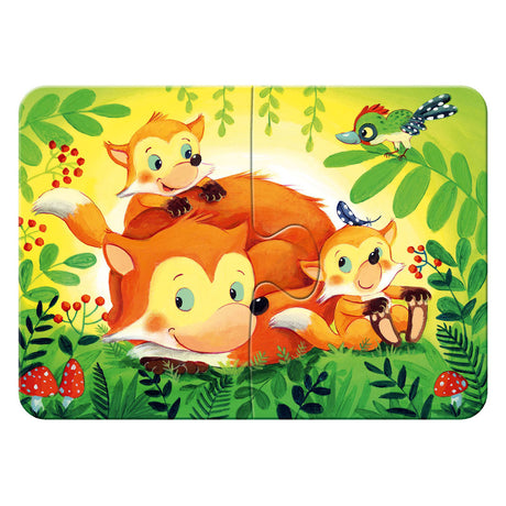 Puzzle Ravensburger leśne zwierzęta - układanka - 2, 4, 6, 8 elementów