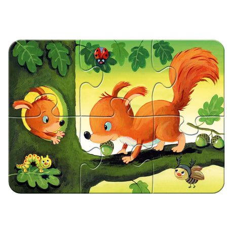 Puzzle Ravensburger leśne zwierzęta - układanka - 2, 4, 6, 8 elementów