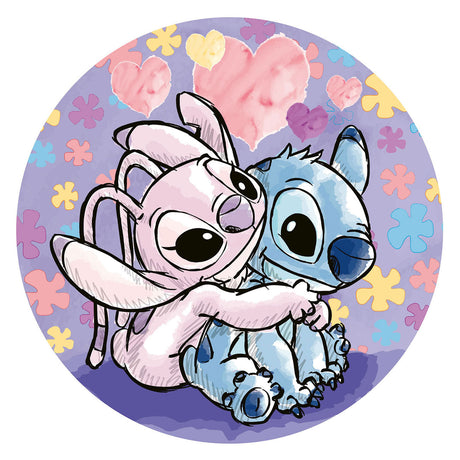 Okrągłe puzzle Ravensburger Disney Stitch - układanka - 500 elementów