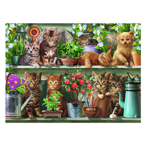 Puzzle Ravensburger Kocięta w stojaku - 500 sztuk.