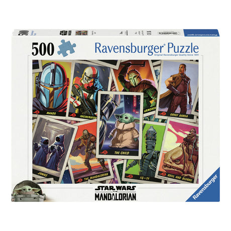 Puzzle Ravensburger Gwiezdne Wojny Mandalorian Dziecko 500 elementów film.