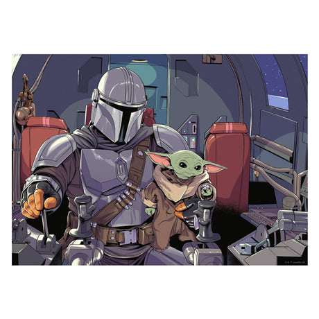 Puzzle Ravensburger Star Wars Mandalorian - układanka 1000 elementów.