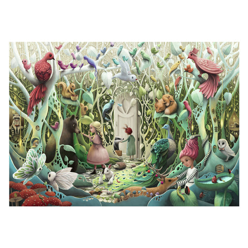 Puzzle Ravensburger „Tajemniczy ogród”.