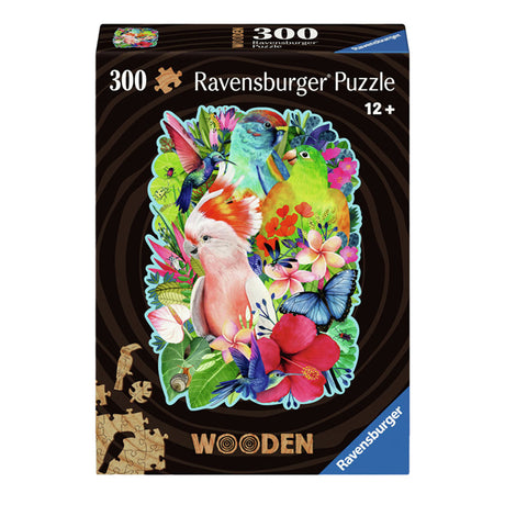 Puzzle drewniane Ravensburger piękne ptaki - układanka - 300 elementów