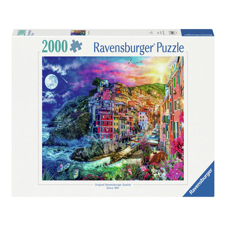 Puzzle Ravensburger Cinque Terre - kolorowe puzzle 2000 elementów.