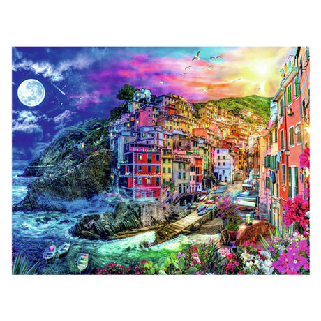Puzzle Ravensburger Cinque Terre - kolorowe puzzle 2000 elementów.