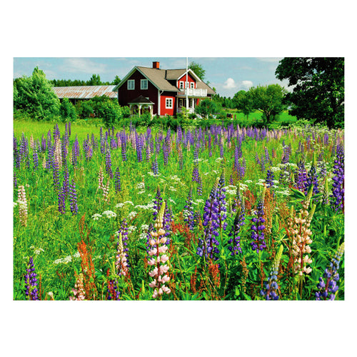 Puzzle Farma Ravensburger w Szwecji - układanka - 500 elementów