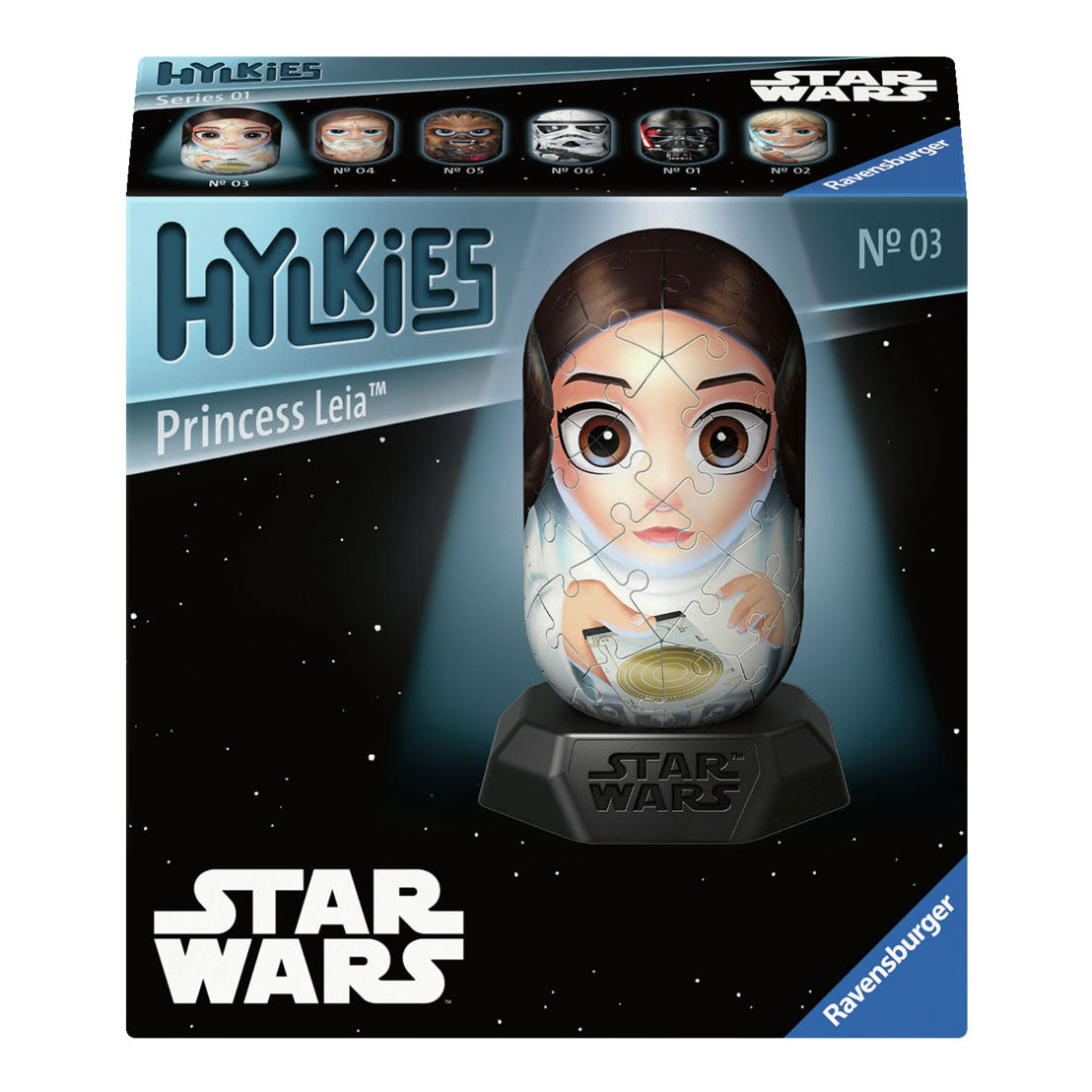 Ravensburger 3D Puzzle Hylkies Star Wars Princess Leia, 54st.
