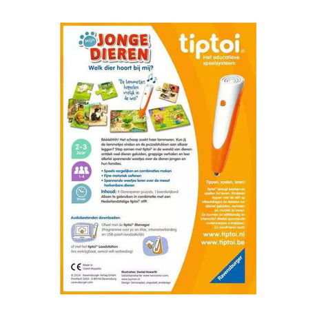 Ravensburger tiptoi moje młode zwierzęta - interaktywna gra dla 1-4 lat -