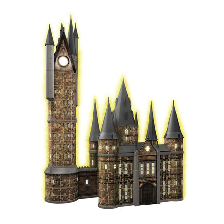 Ravensburger Harry Potter - Zamek Hogwart: Wieża Astronomiczna edycja nocna (626 elementów) Puzzle 3D - wielokolorowe