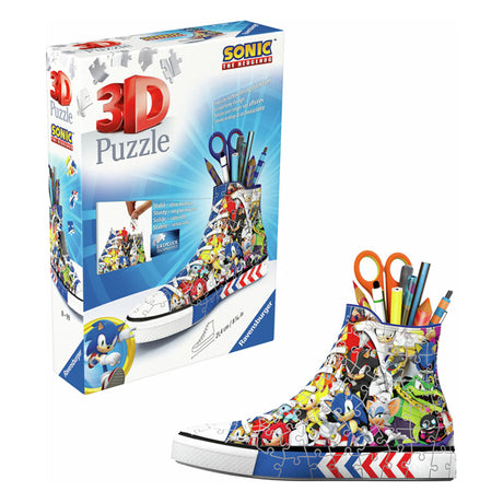 Piórnik Ravensburger 3D Puzzle Sonic the Hedgehog sneaker 108 sztuk.