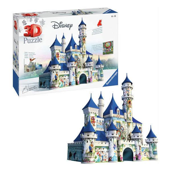 Zamek Ravensburger Disney - budowanie puzzli 3D - 216 elementów