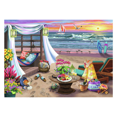 Puzzle Ravensburger wieczór na plaży - układanka - 500 elementów