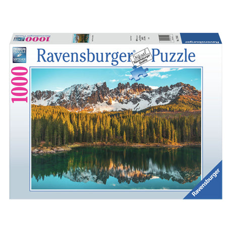 Puzzle Ravensburger Włoskie krajobrazy: lago di Carezza - układanka - 1000 elementów