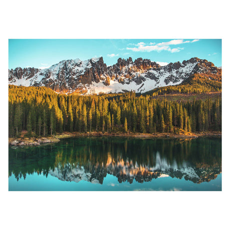 Puzzle Ravensburger Włoskie krajobrazy: lago di Carezza - układanka - 1000 elementów