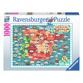 Puzzle Ravensburger mapa win iberyjskich, 1000 szt.