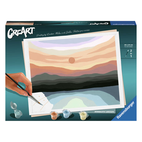 Ravensburger Crerec Painting w liczbie - minimalistyczny krajobraz