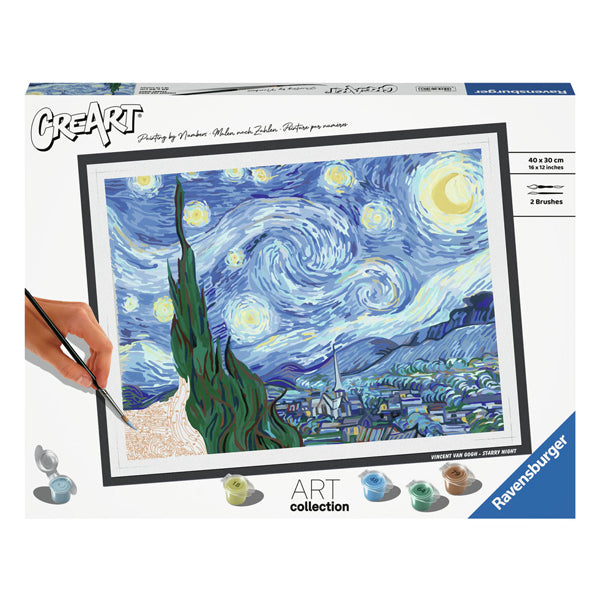 Ravensburger Gwiaździsta noc (van Gogh) - malowanie po numerach dla dorosłych