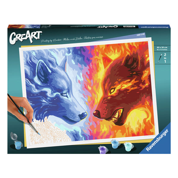 Ravensburger Crerec Painting na Numer - Fire and Ice