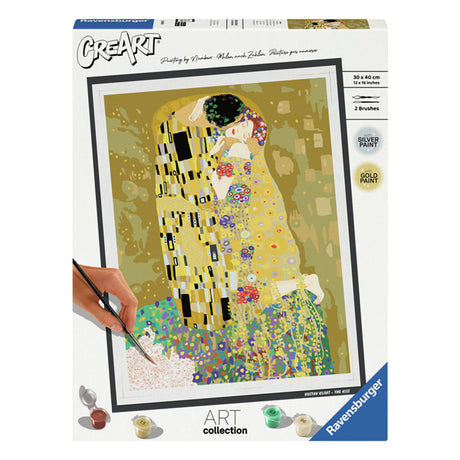 Ravensburger Pocałunek (klimt) - malowanie po numerach dla dorosłych