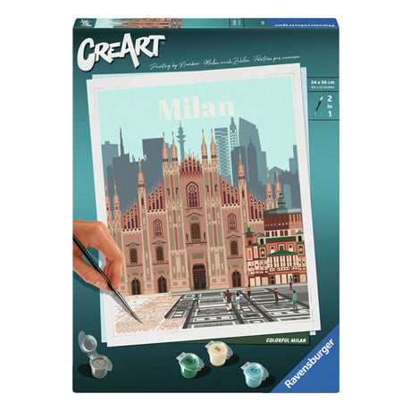 Ravensburger Crerec Painting at Numer - Kolorowy Mediolan