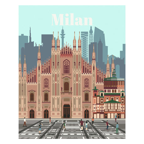 Ravensburger Crerec Painting at Numer - Kolorowy Mediolan