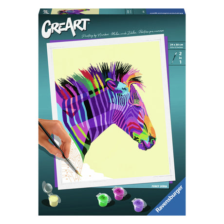 Farba Ravensburger Creart Zebra według numerów